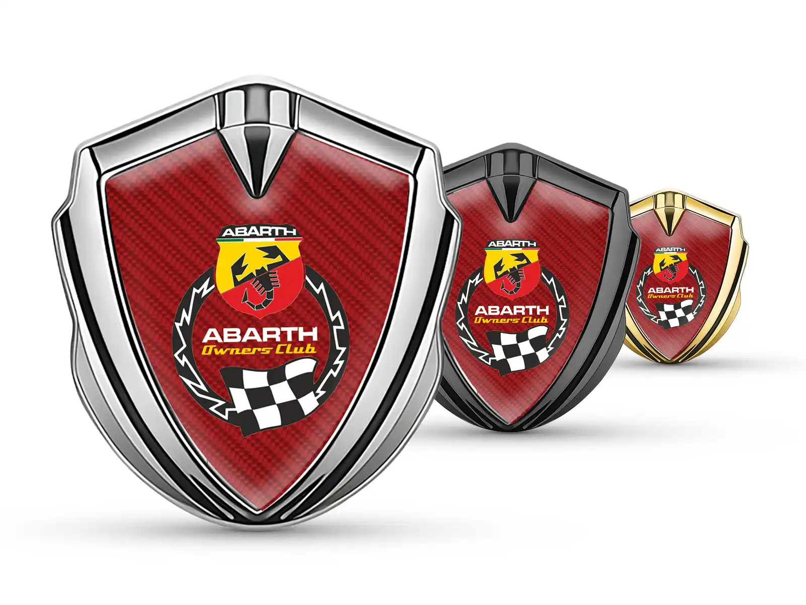 Fiat Abarth Emblem Fender Abzeichen High-End Look Drift Stil